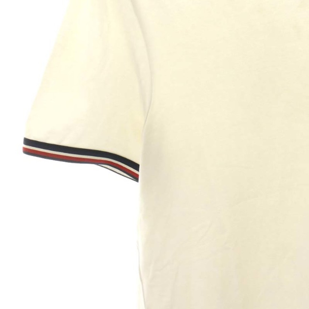 MONCLER(モンクレール)のMONCLER MAGLIA SCOLLO A V Tシャツ 半袖 S 白 メンズのトップス(Tシャツ/カットソー(半袖/袖なし))の商品写真