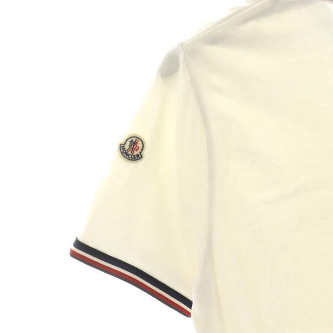 MONCLER(モンクレール)のMONCLER MAGLIA SCOLLO A V Tシャツ 半袖 S 白 メンズのトップス(Tシャツ/カットソー(半袖/袖なし))の商品写真