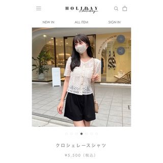 ディーホリック(dholic)のholidayandholiday クロシェレースシャツ(Tシャツ(半袖/袖なし))