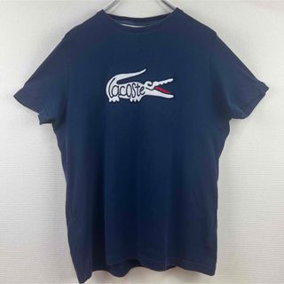 サマーセール35%オフ 最終価格LACOSTE /白ワニ/ネイビーポロシャツ