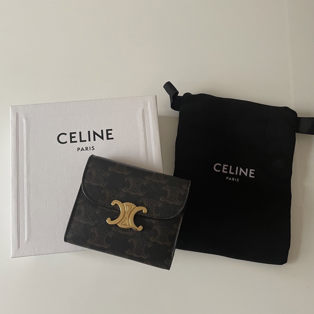 CELINE スモールトリオンフウォレット トリオンフキャンバス