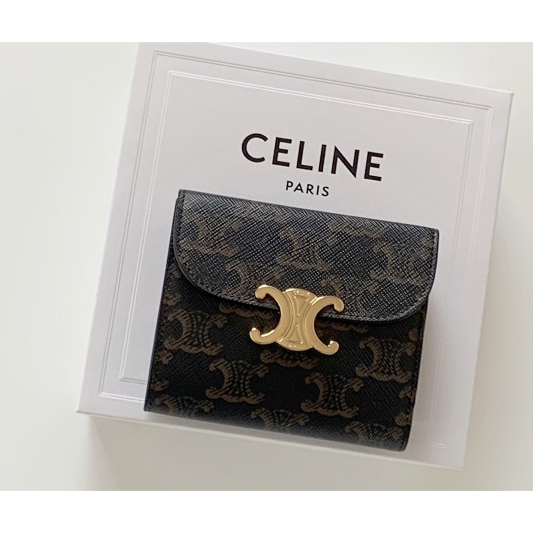 CELINE スモールトリオンフウォレット トリオンフキャンバス