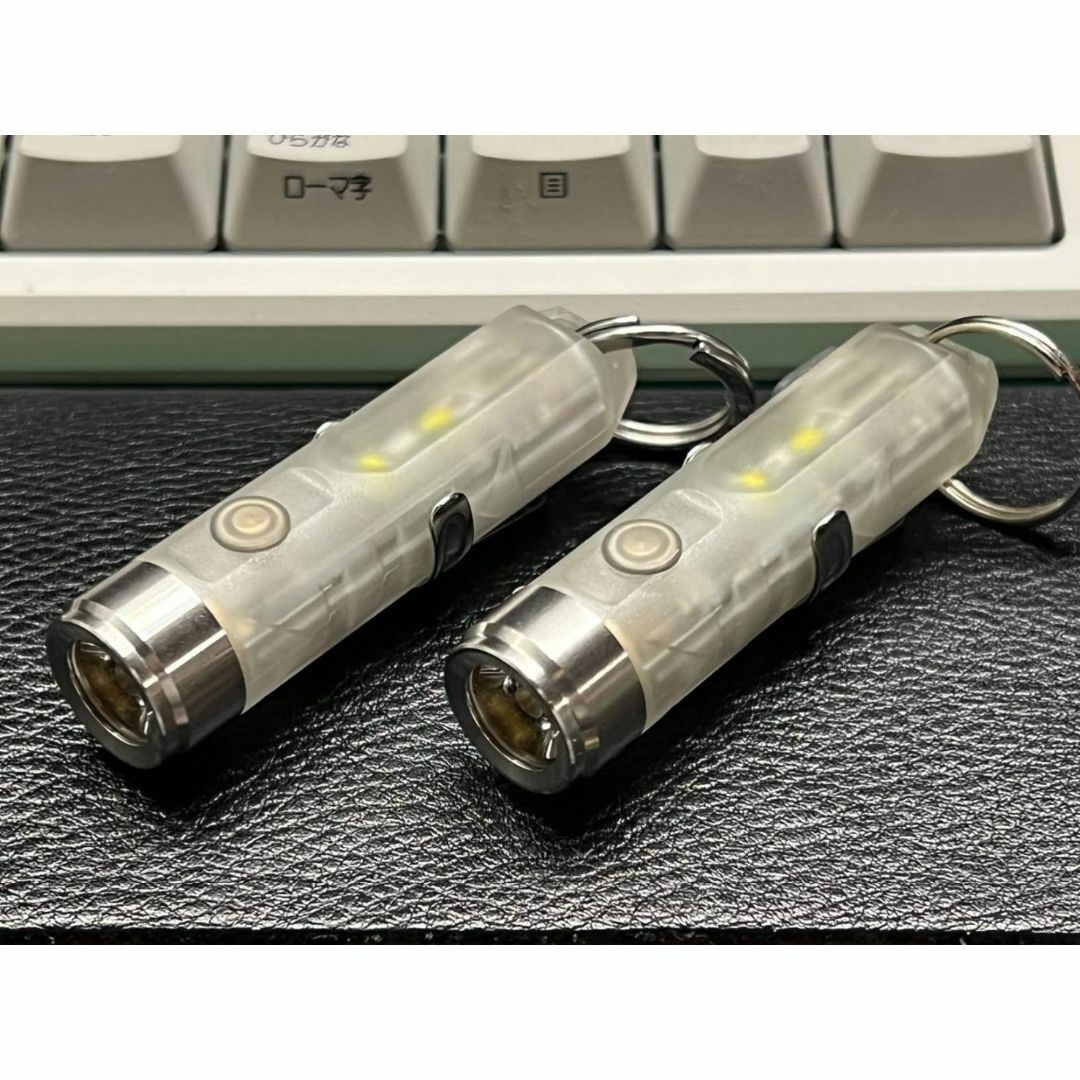 クリーLEDキーチェーン懐中電灯 650ルーメン USB C充電式 - ライト