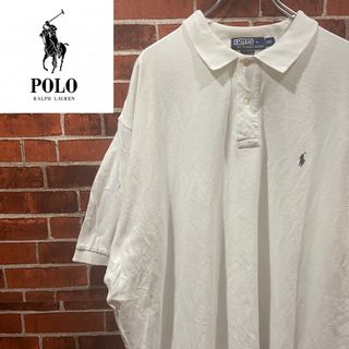 ポロラルフローレン(POLO RALPH LAUREN)のR10 ポロ ラルフローレン 古着 ポロシャツ 白シャツ オーバーサイズ(ポロシャツ)