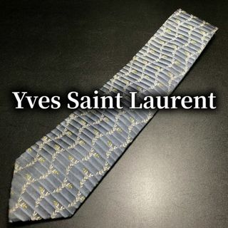 サンローラン(Saint Laurent)のイヴサンローラン リーフ グレー ネクタイ B103-C14(ネクタイ)