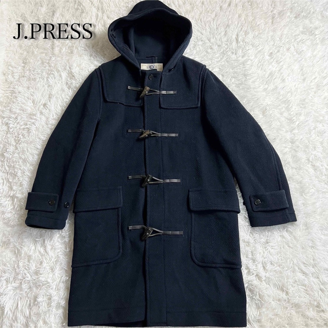 J.PRESS ジェイプレス　ダッフルコート　メンズ　Lサイズ　紺色　美品 | フリマアプリ ラクマ