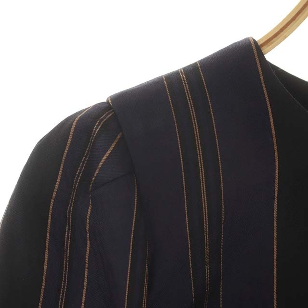 DRIES VAN NOTEN(ドリスヴァンノッテン)のドリスヴァンノッテン ストライプ 裾フリンジ プルオーバー ブラウス 長袖 34 レディースのトップス(シャツ/ブラウス(長袖/七分))の商品写真