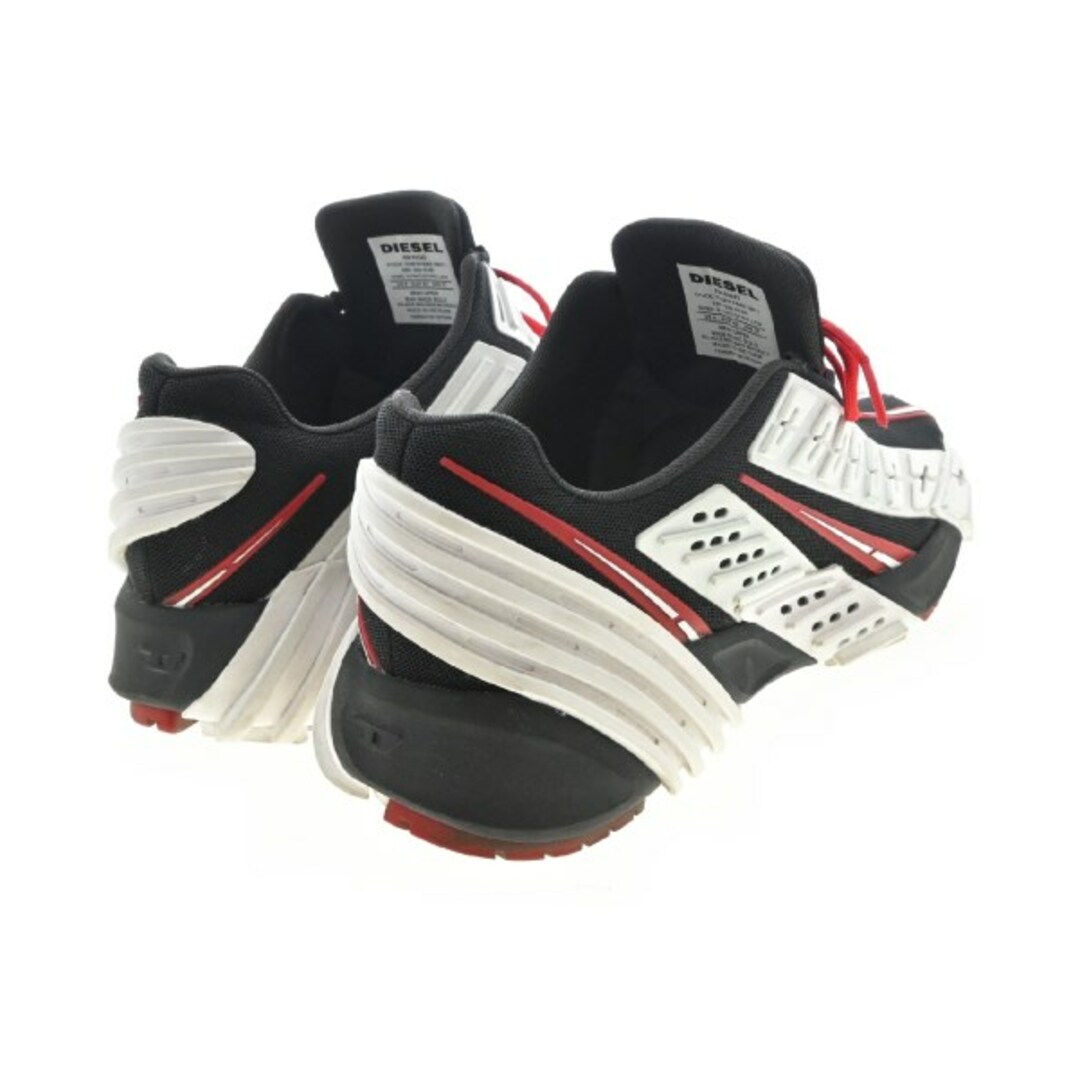 DIESEL(ディーゼル)のDIESEL ディーゼル スニーカー 27cm 白x黒x赤 【古着】【中古】 メンズの靴/シューズ(スニーカー)の商品写真