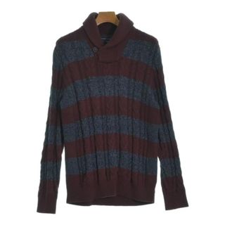 トミーヒルフィガー(TOMMY HILFIGER)のTOMMY HILFIGER ニット・セーター L 赤紫等(ボーダー) 【古着】【中古】(ニット/セーター)