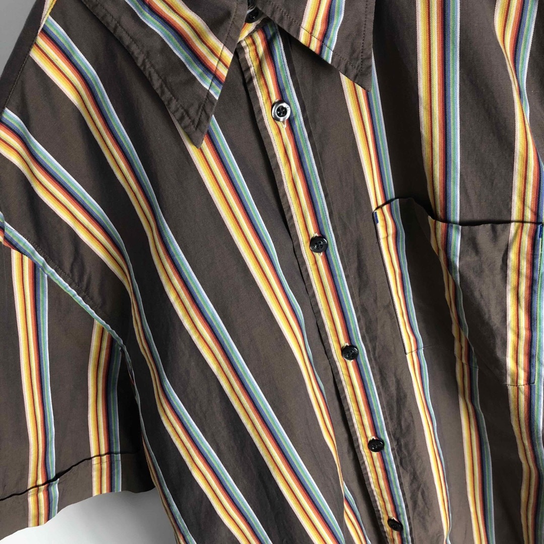 Paul Smith(ポールスミス)のPaul Smith ポールスミス　半袖　シャツ　マルチストライプ柄　メンズ メンズのトップス(シャツ)の商品写真