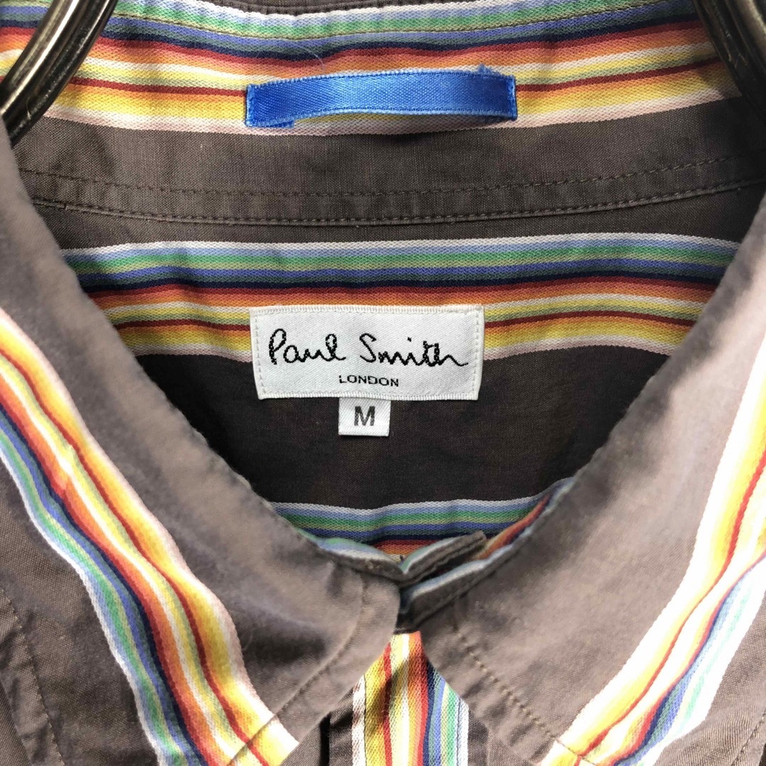 Paul Smith(ポールスミス)のPaul Smith ポールスミス　半袖　シャツ　マルチストライプ柄　メンズ メンズのトップス(シャツ)の商品写真