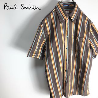 ポールスミス(Paul Smith)のPaul Smith ポールスミス　半袖　シャツ　マルチストライプ柄　メンズ(シャツ)