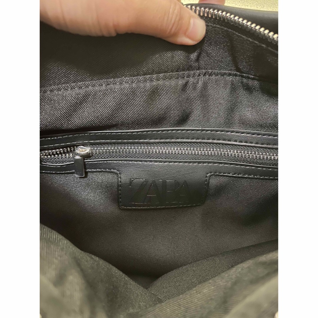 (新品) ZARA プリーツ入りフラットトートバッグ 5