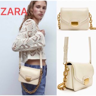 ザラ(ZARA)の(新品) ZARAクロスボディバッグメタルパーツ　ZARAバッグ(ショルダーバッグ)