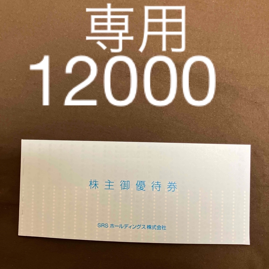 12000円分　SRS 株主優待優待券/割引券