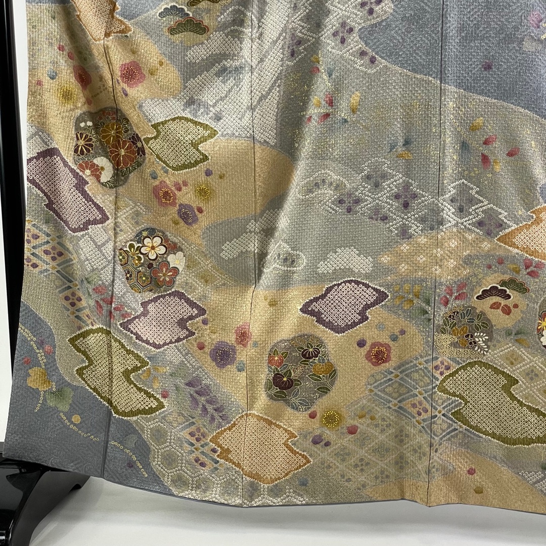 訪問着 名品 身丈163cm 裄丈63cm 正絹 【中古】
