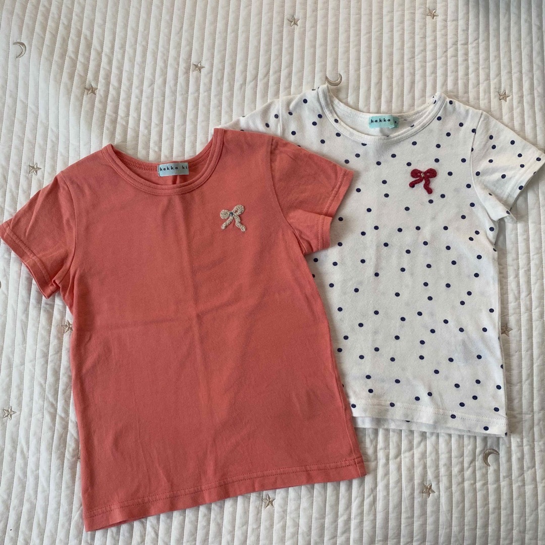 hakka kids(ハッカキッズ)のハッカキッズ◇半袖　2枚セット　110cm キッズ/ベビー/マタニティのキッズ服女の子用(90cm~)(Tシャツ/カットソー)の商品写真