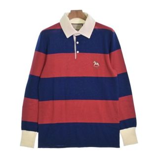 グッチ(Gucci)のGUCCI グッチ ニット・セーター M 赤x青(ボーダー) 【古着】【中古】(ニット/セーター)