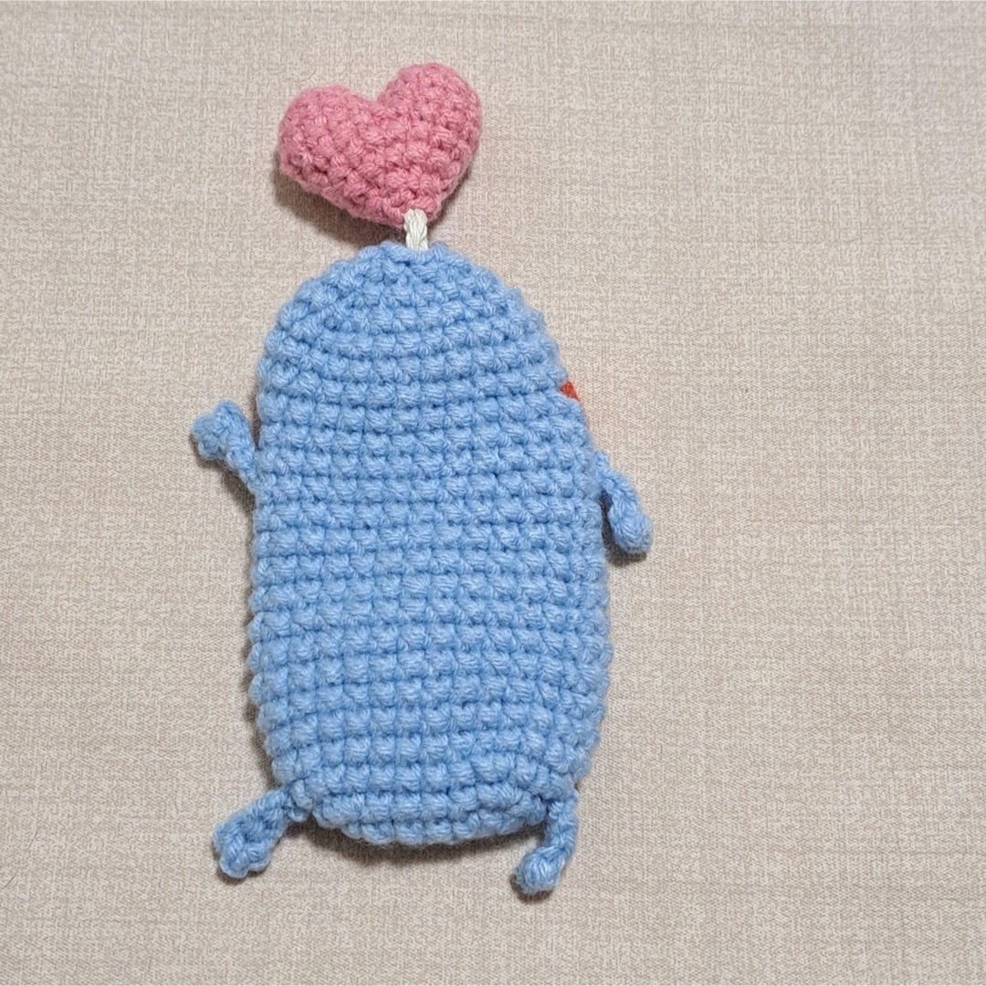 ✨編みぐるみ キーケース 水色 キーホルダー  let's crochet ハンドメイドのぬいぐるみ/人形(あみぐるみ)の商品写真