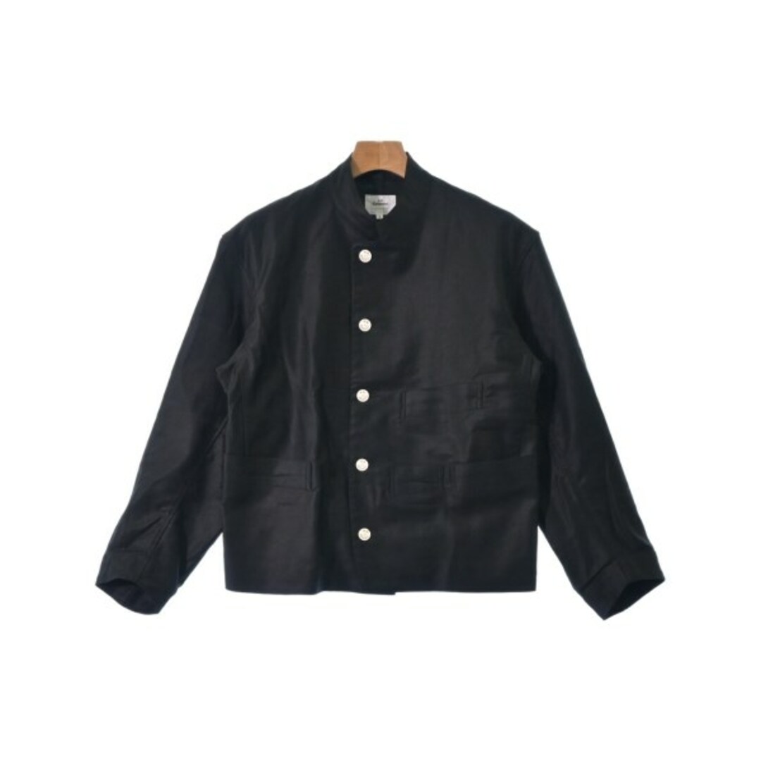 H.S.Equipment エキップメント ブルゾン 1(S位) 黒 【古着】【中古】の