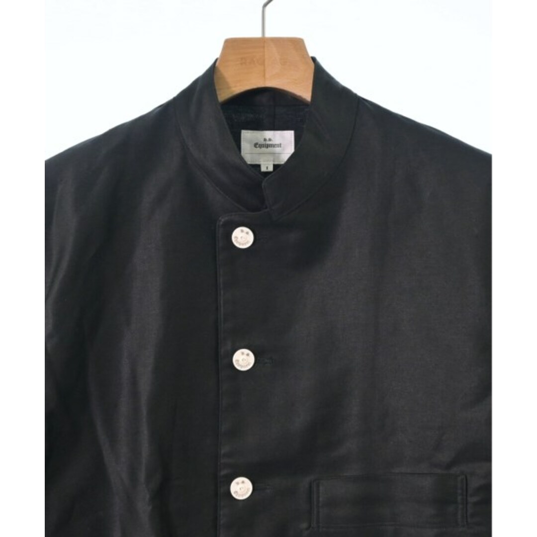 H.S.Equipment エキップメント ブルゾン 1(S位) 黒 【古着】【中古】の