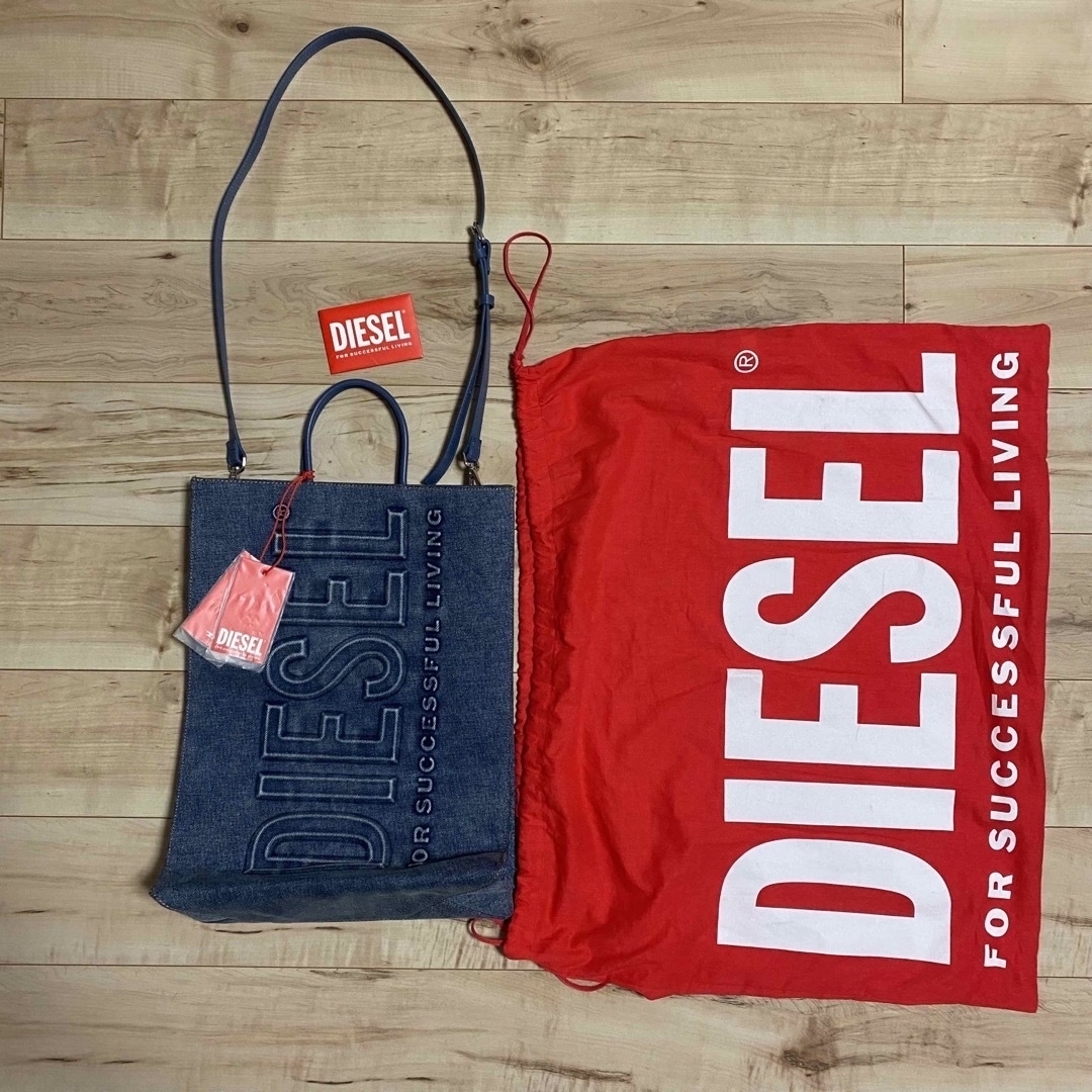 ディーゼル DIESEL ショルダーバッグ DSL SHOPPER デニム ミニ ショッパトート 2023年秋冬新作 X09723 P5499