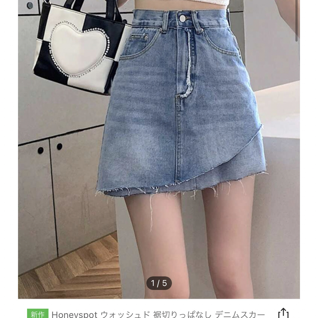 shein デニムスカート レディースのスカート(ミニスカート)の商品写真
