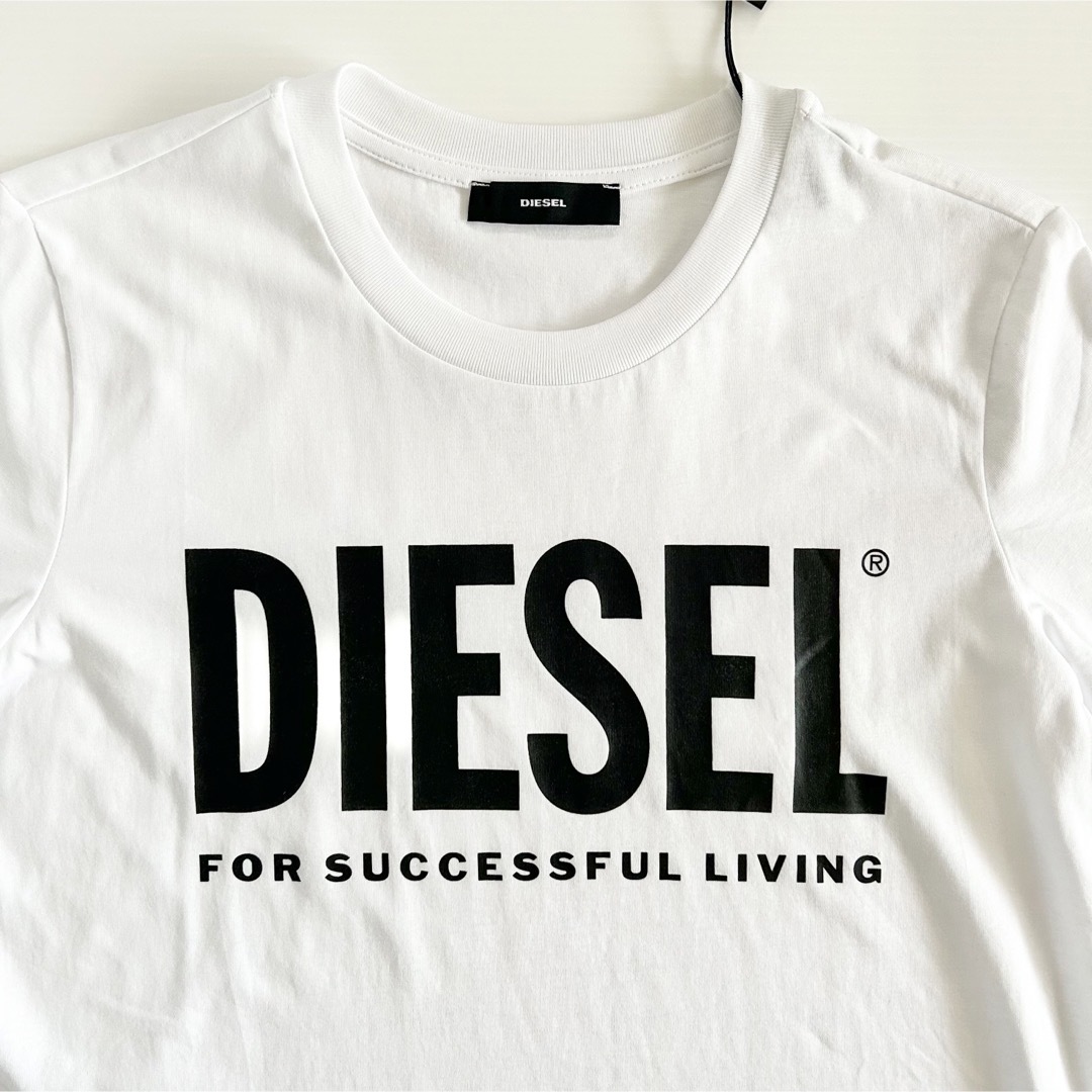 DIESEL - 新品タグ付き☆DIESEL☆ロゴ Tシャツ レディース M ホワイト ...