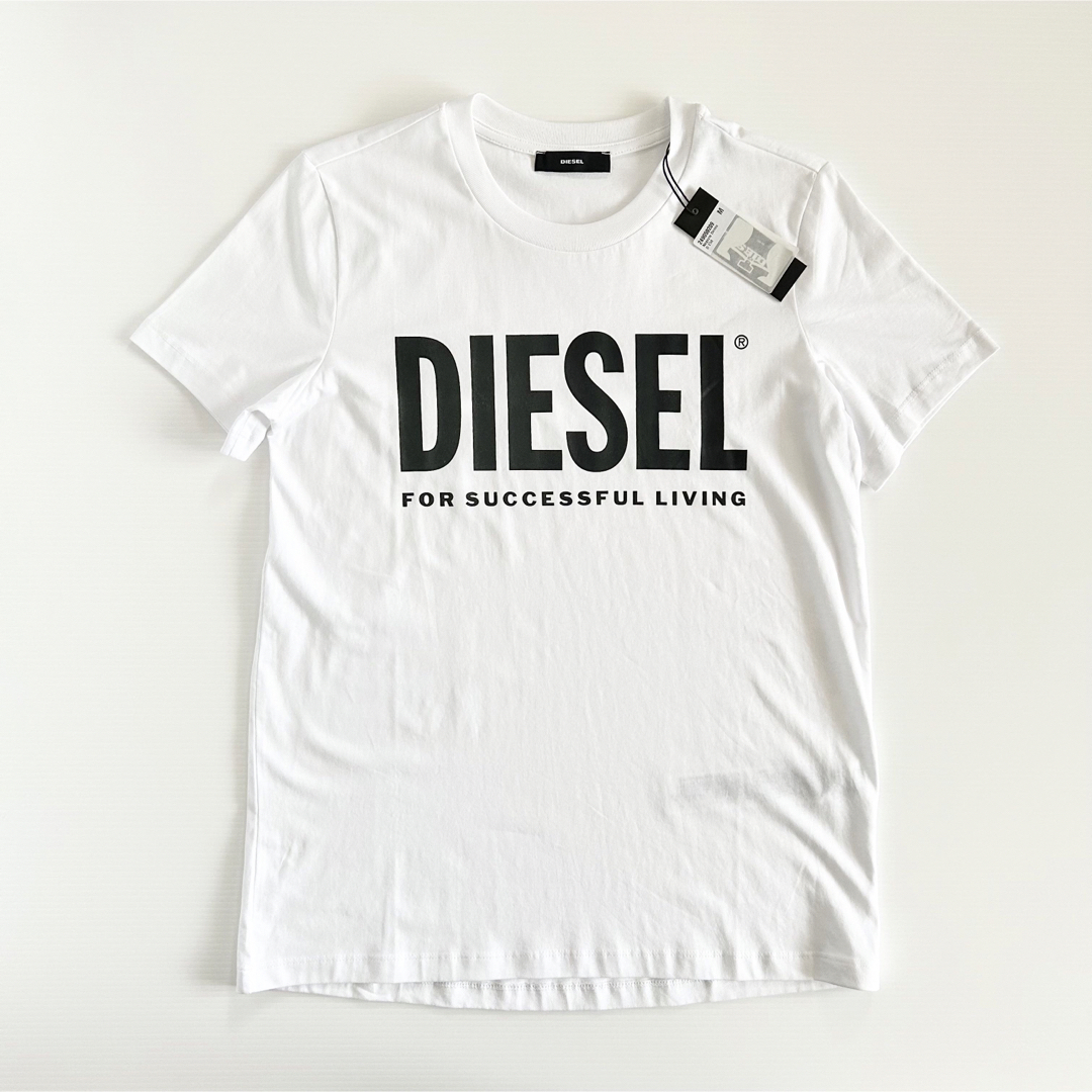 DIESEL - 新品タグ付き☆DIESEL☆ロゴ Tシャツ レディース M ホワイト ...