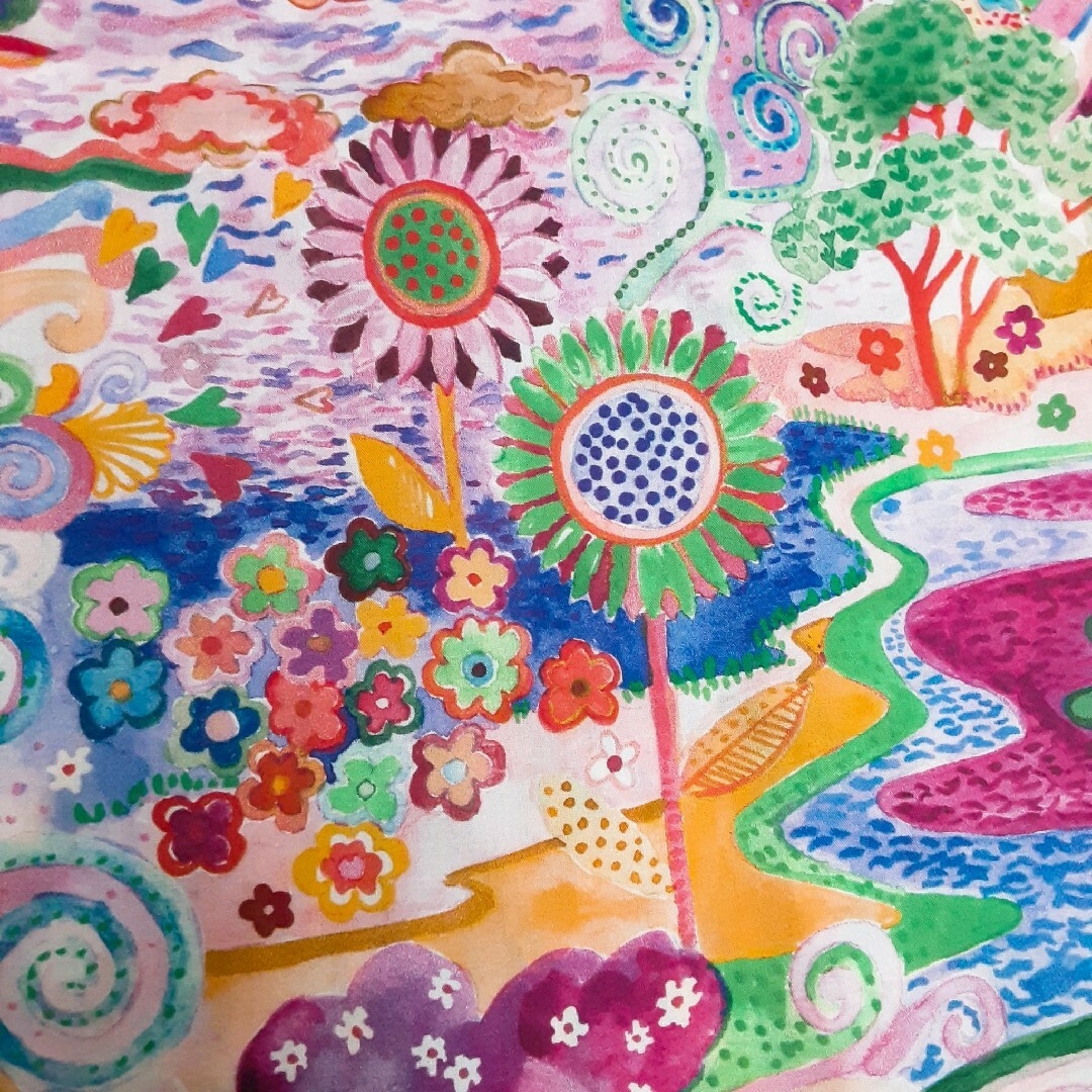 LIBERTY. - リバティスカート ハンドメイド エリシアメドゥ ピンク