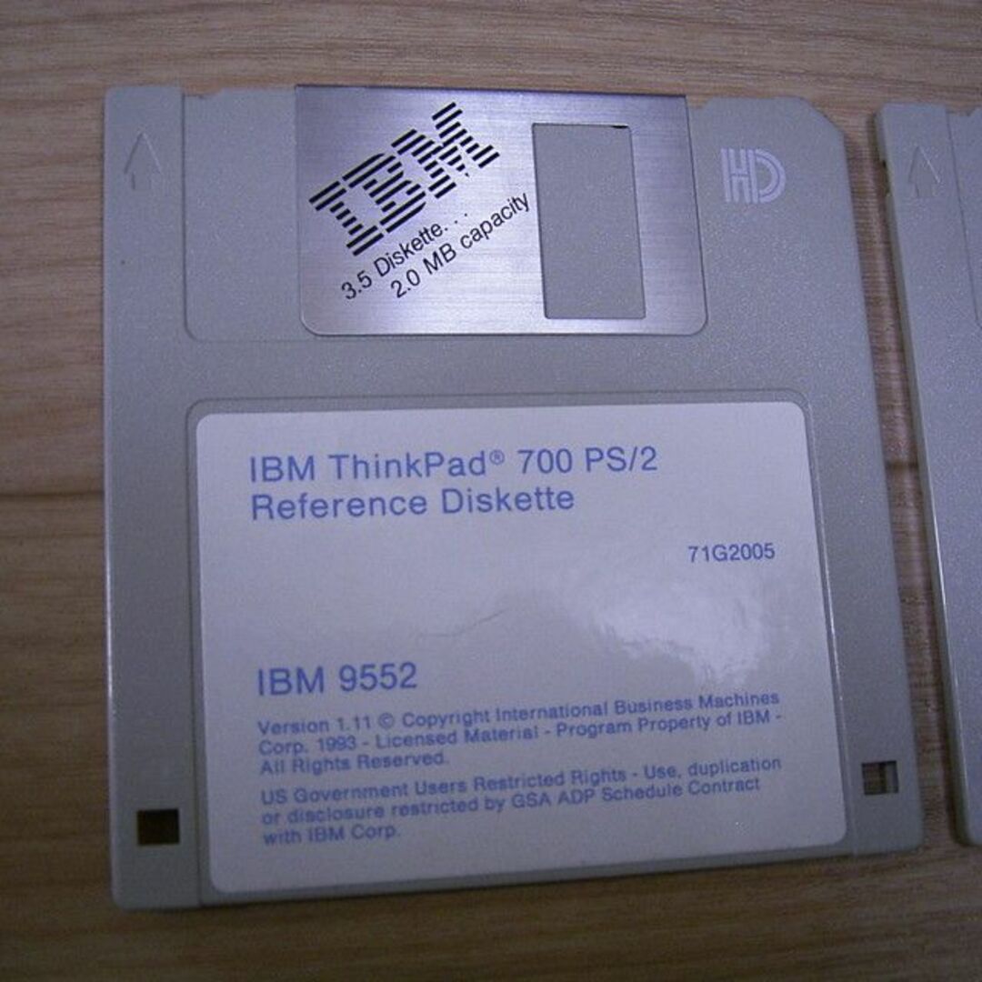 IBM(アイビーエム)のジャンク｜ThinkPad700 PS/2 Reference Diskette スマホ/家電/カメラのPC/タブレット(その他)の商品写真