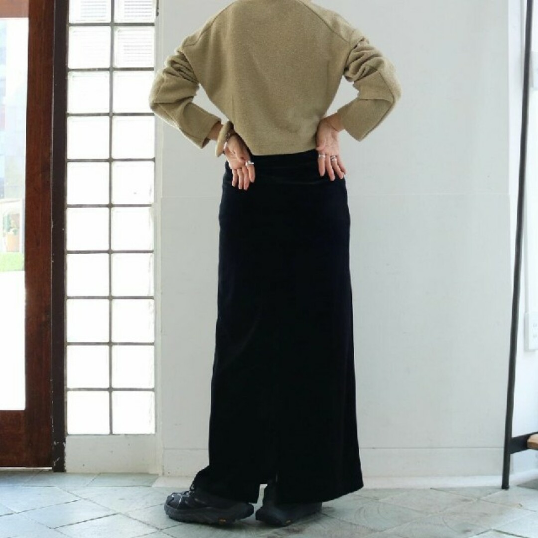 aere アエレ　high-waist velours skirt