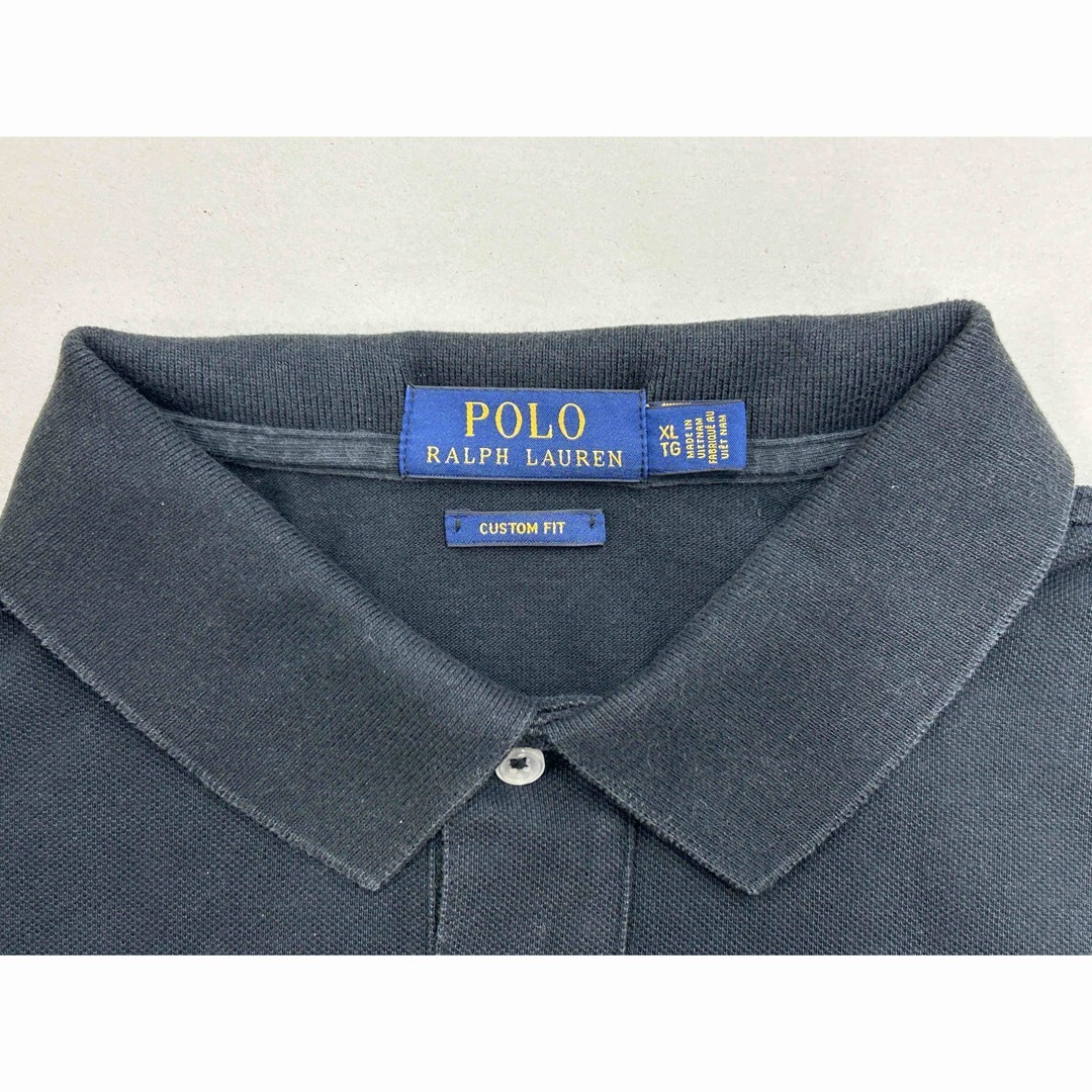 POLO RALPH LAUREN(ポロラルフローレン)のPOLO RALPH LAUREN ポロラルフローレン CUSTOM FIT 黒 メンズのトップス(ポロシャツ)の商品写真