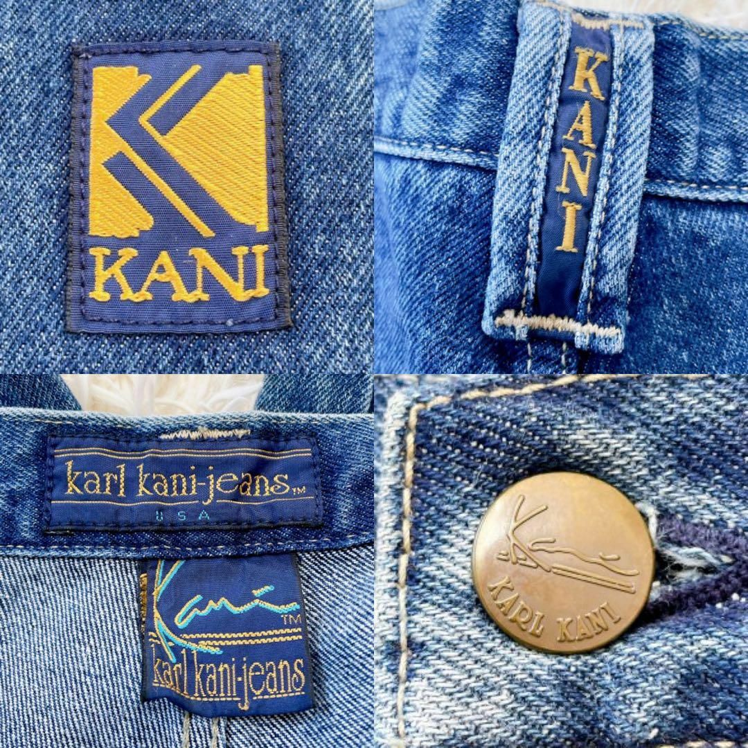 Karl Kani(カールカナイ)のKarl Kani ショートデニム ワイドシルエット 刺繍ロゴW30 M メンズのパンツ(ショートパンツ)の商品写真