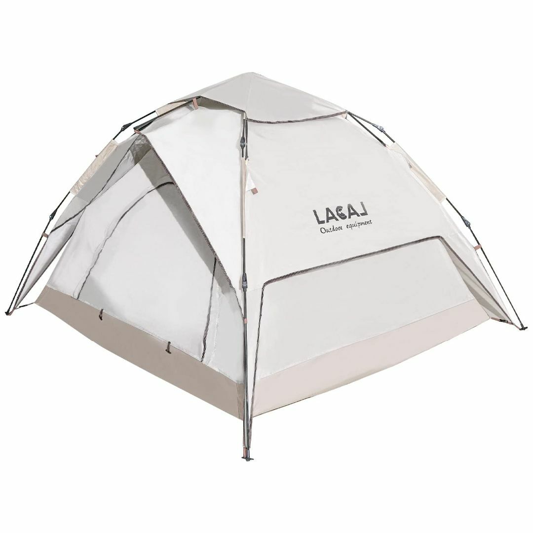 【色: 2人用２重層ワンタッチテント】LACAL テント キャンプテント ワンタ