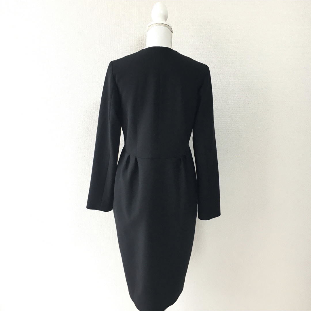 美品 YOKO CHAN ヨーコチャン パール ブラック コート | www