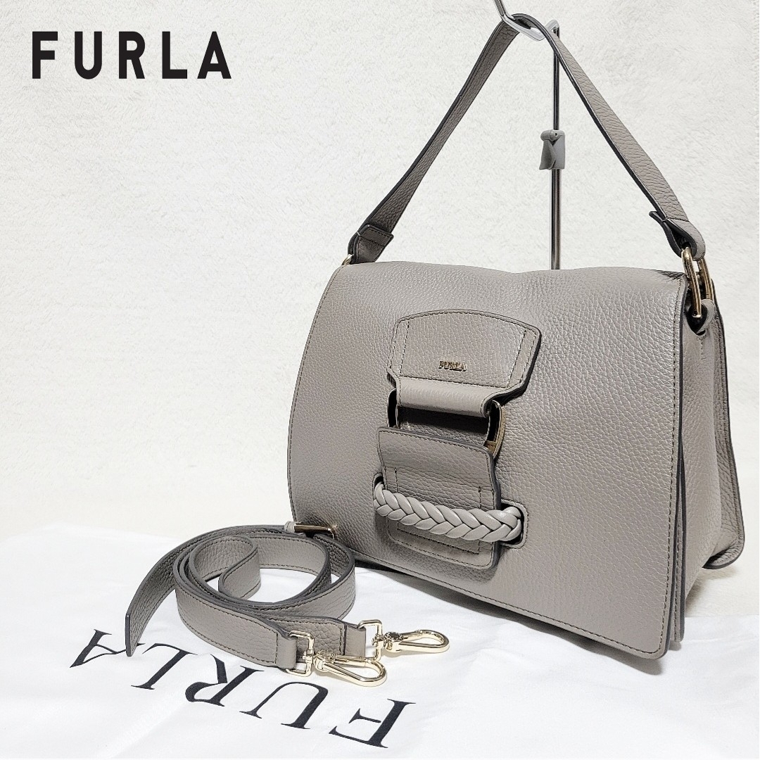 極美品】FURLA リアルトS 2WAY ハンドバッグ ショルダーバッグ - www