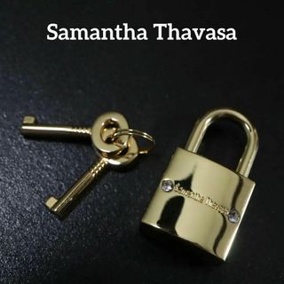 サマンサタバサ(Samantha Thavasa)の【匿名配送】サマンサ タバサ キーホルダー ゴールド 南京錠 鍵(チャーム)