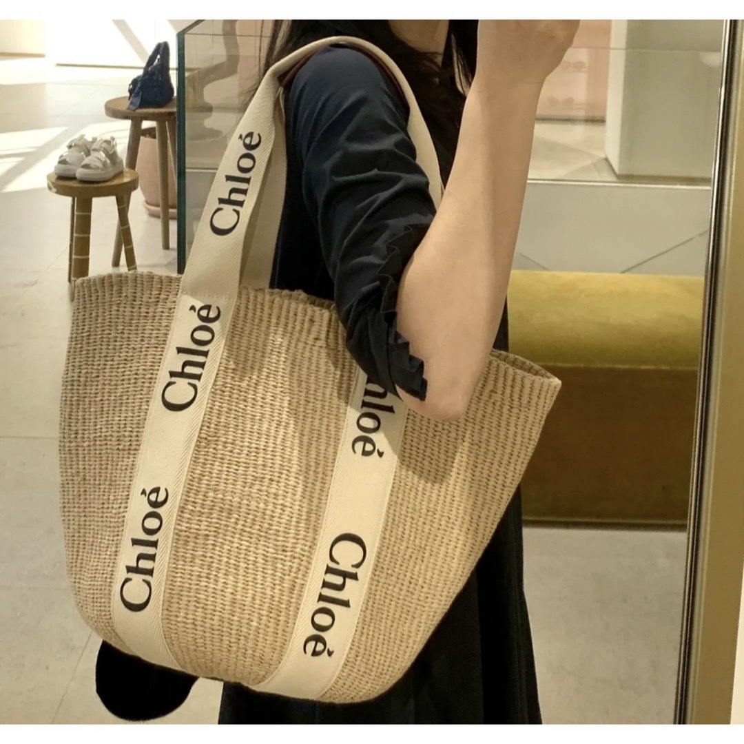 Chloe(クロエ)の新品未使用　クロエwoodyラージバスケットカゴバッグ レディースのバッグ(かごバッグ/ストローバッグ)の商品写真
