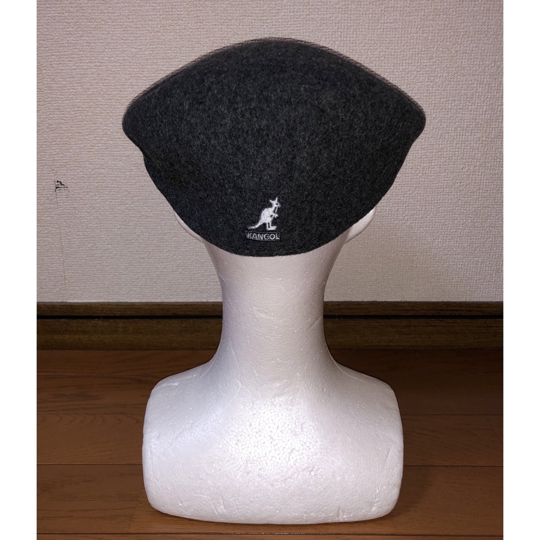 KANGOL(カンゴール)のS 美品 KANGOL WOOL 504 ハンチングキャップ ベレー帽 グレー メンズの帽子(ハンチング/ベレー帽)の商品写真