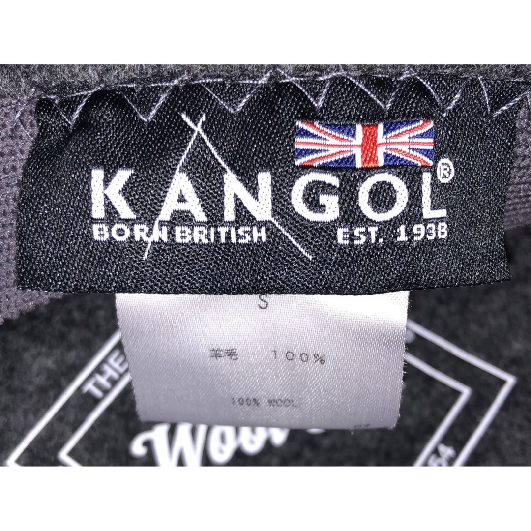 KANGOL(カンゴール)のS 美品 KANGOL WOOL 504 ハンチングキャップ ベレー帽 グレー メンズの帽子(ハンチング/ベレー帽)の商品写真