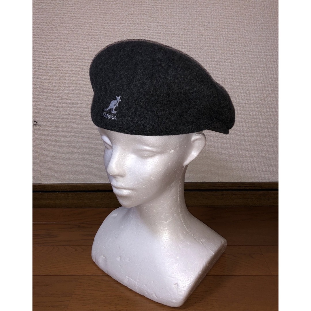 KANGOL(カンゴール)のS 美品 KANGOL WOOL 504 ハンチングキャップ ベレー帽 グレー メンズの帽子(ハンチング/ベレー帽)の商品写真