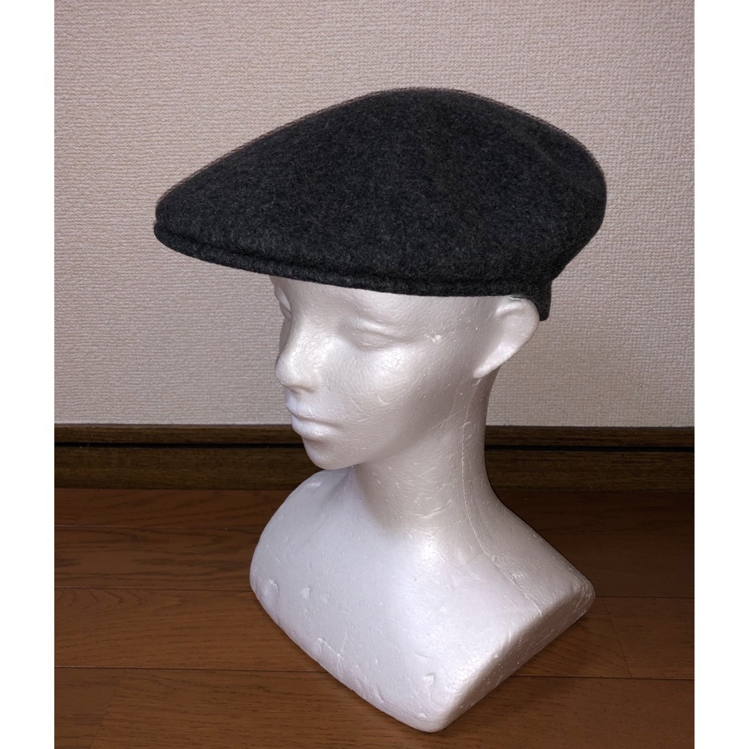 KANGOL(カンゴール)のS 美品 KANGOL WOOL 504 ハンチングキャップ ベレー帽 グレー メンズの帽子(ハンチング/ベレー帽)の商品写真