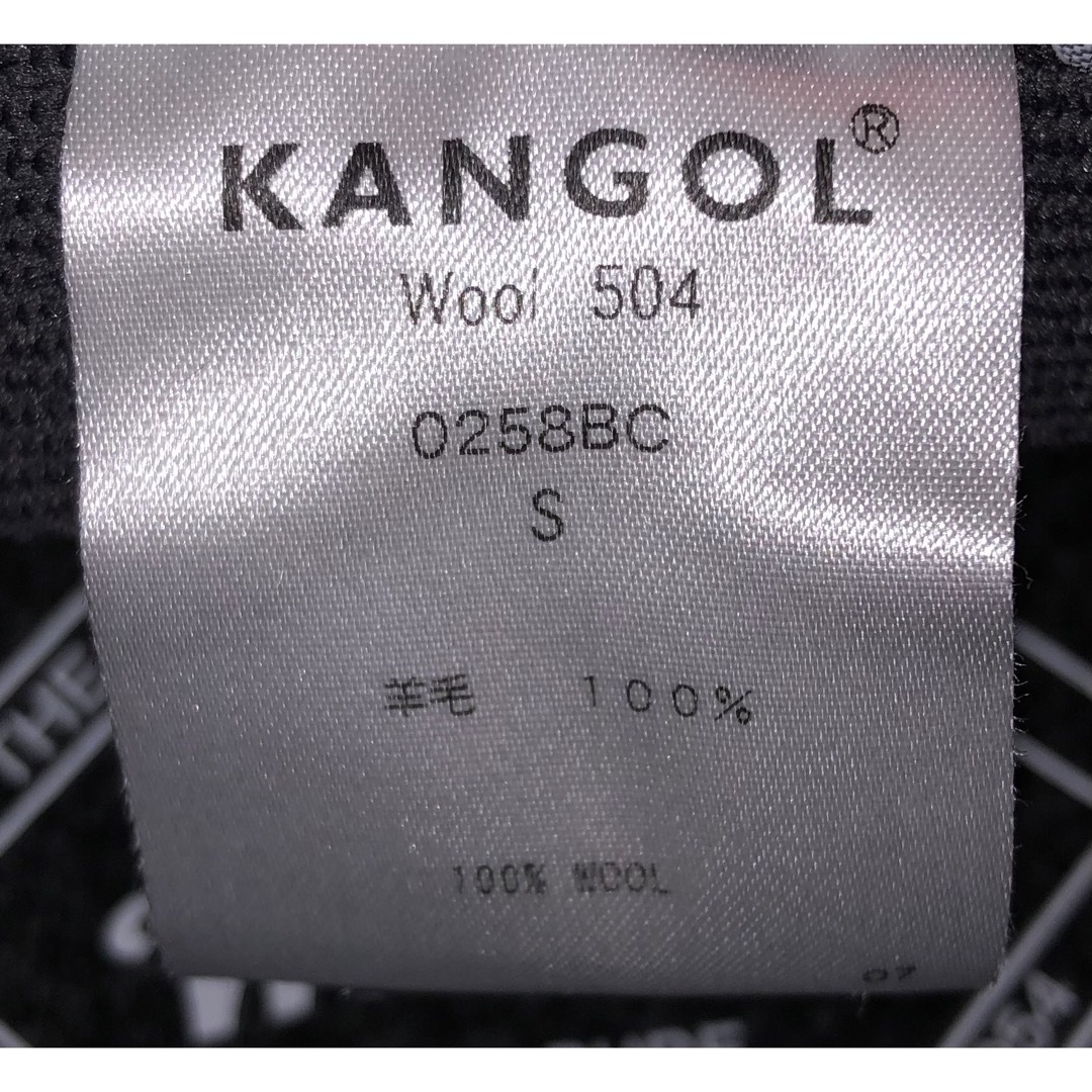 KANGOL(カンゴール)のS 美品 KANGOL WOOL 504 ハンチングキャップ ベレー帽 グレー メンズの帽子(ハンチング/ベレー帽)の商品写真