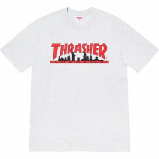 シュプリーム(Supreme)のSupreme Thrasher Skyline Tee スラッシャー グレー(Tシャツ/カットソー(半袖/袖なし))