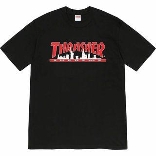 シュプリーム(Supreme)のSupreme Thrasher Skyline Tee スラッシャー 黒M(Tシャツ/カットソー(半袖/袖なし))