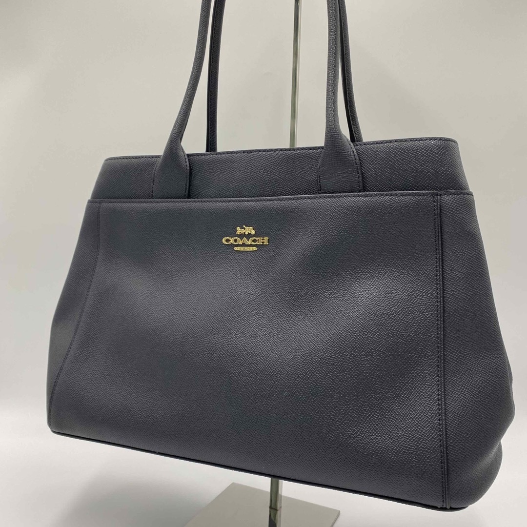 ★極美品★ COACH コーチ トートバッグ A4可 クロスグレーン