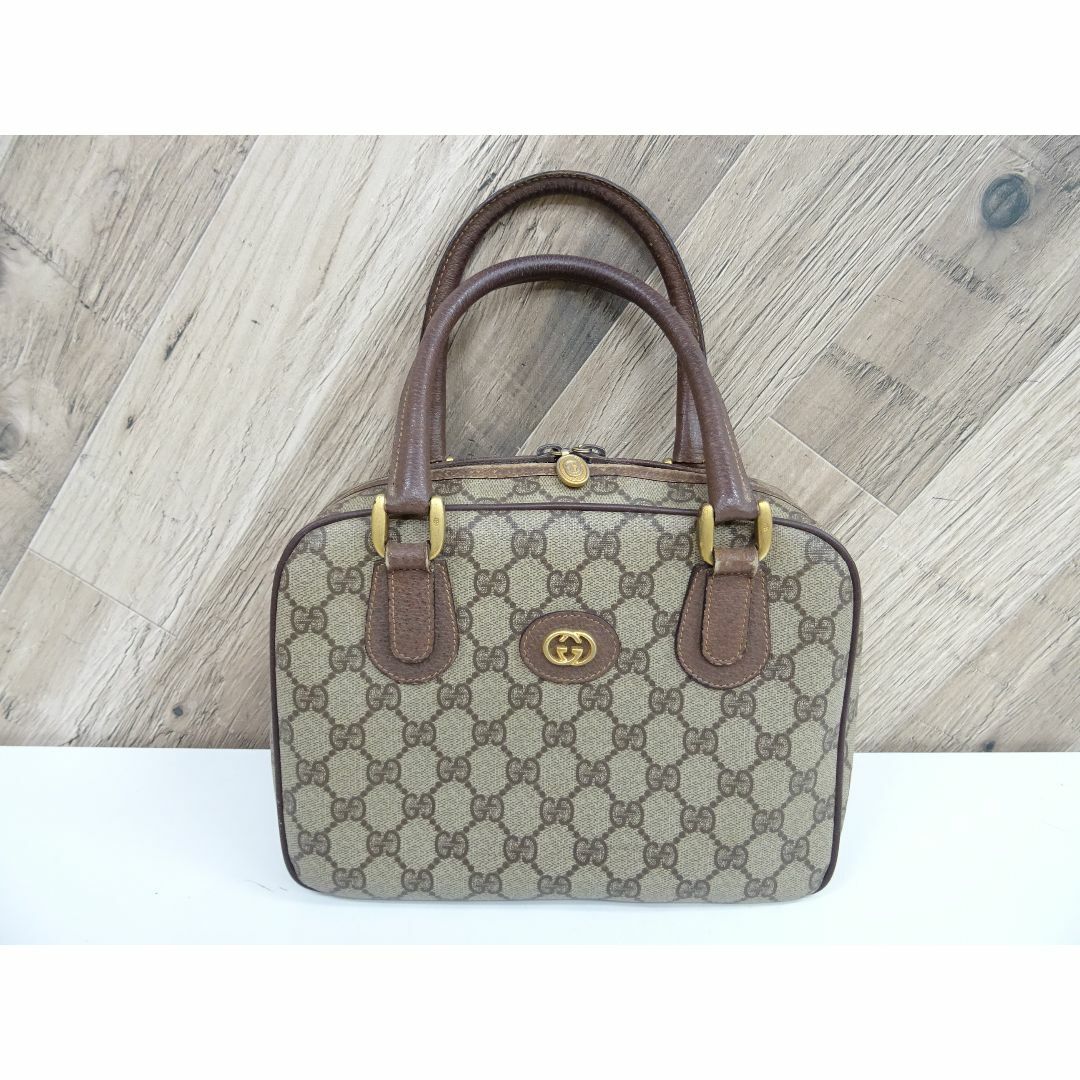 GUCCI - MFU001 / GUCCI GGスプリーム ハンドバッグ PVC レザー