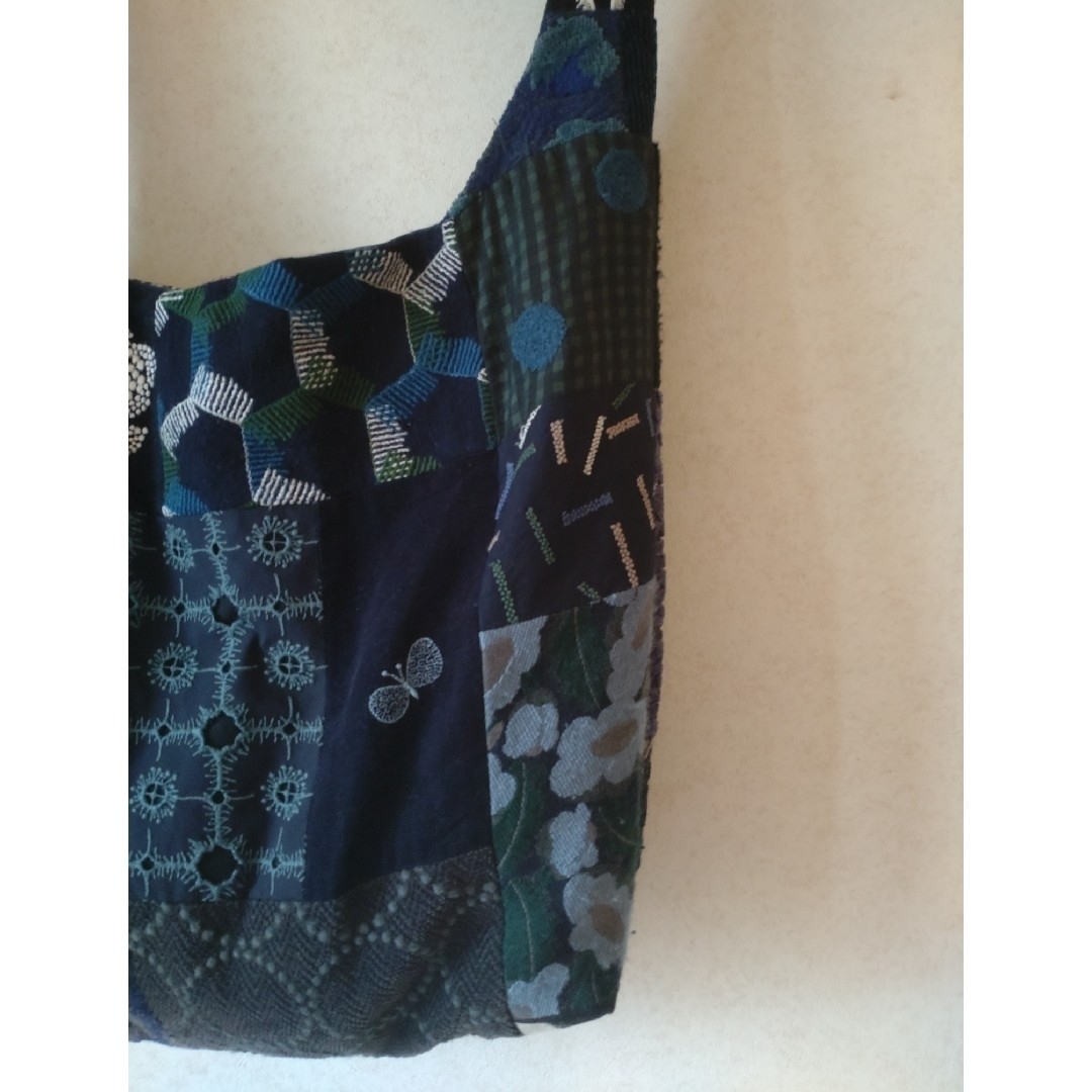 mina perhonen(ミナペルホネン)のミナペルホネン ピースバッグ ショルダーバッグ ダークミックス ブルーミックス レディースのバッグ(ショルダーバッグ)の商品写真