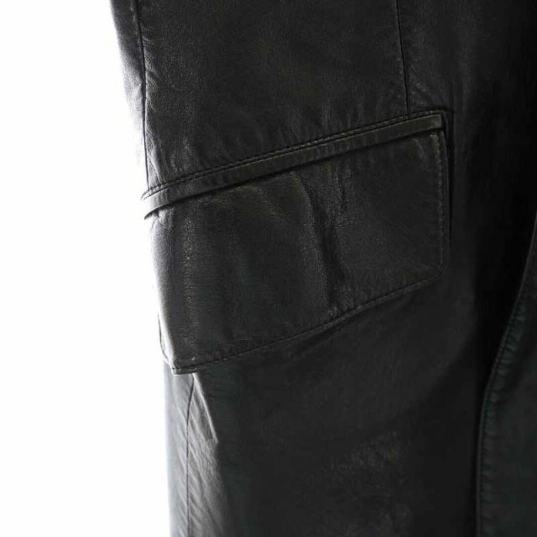 Paul Smith(ポールスミス)のPAUL SMITH レザージャケット 革ジャン テーラードジャケット S 黒 メンズのジャケット/アウター(テーラードジャケット)の商品写真